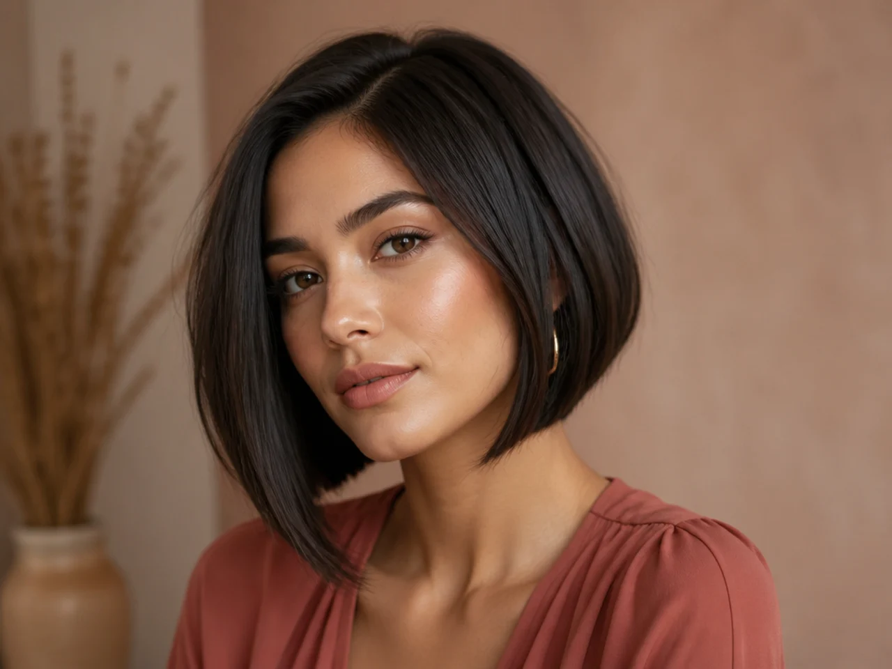 Inverted Bob with Edge for a Chic, Modern Look
