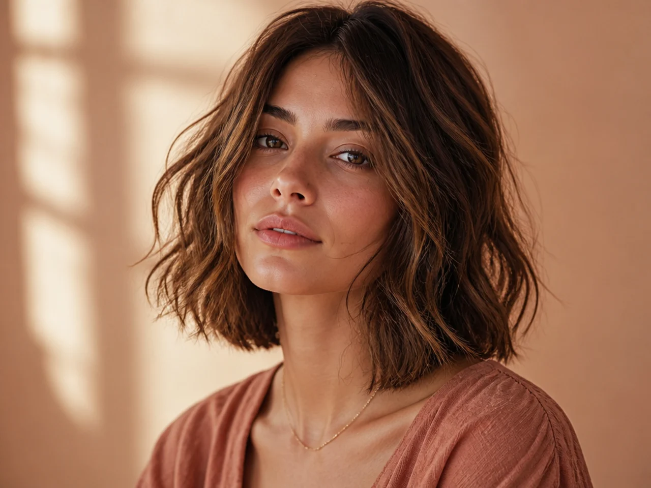 The Collarbone Bob with Lived-In Waves