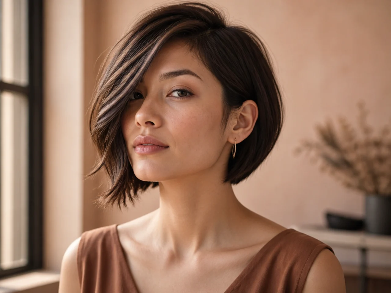 Asymmetrical Bob for Creative Types