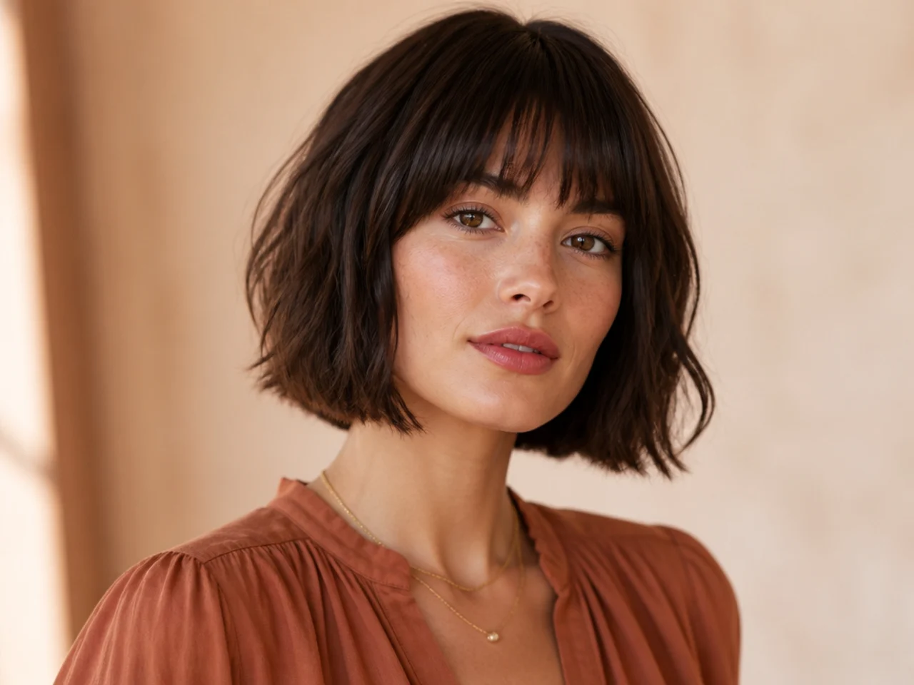 Bob with Bangs for Heart-Shaped Faces