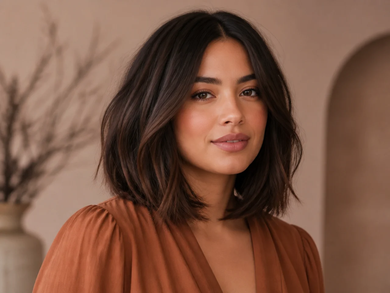 Shoulder-Length Bob for Thick Hair