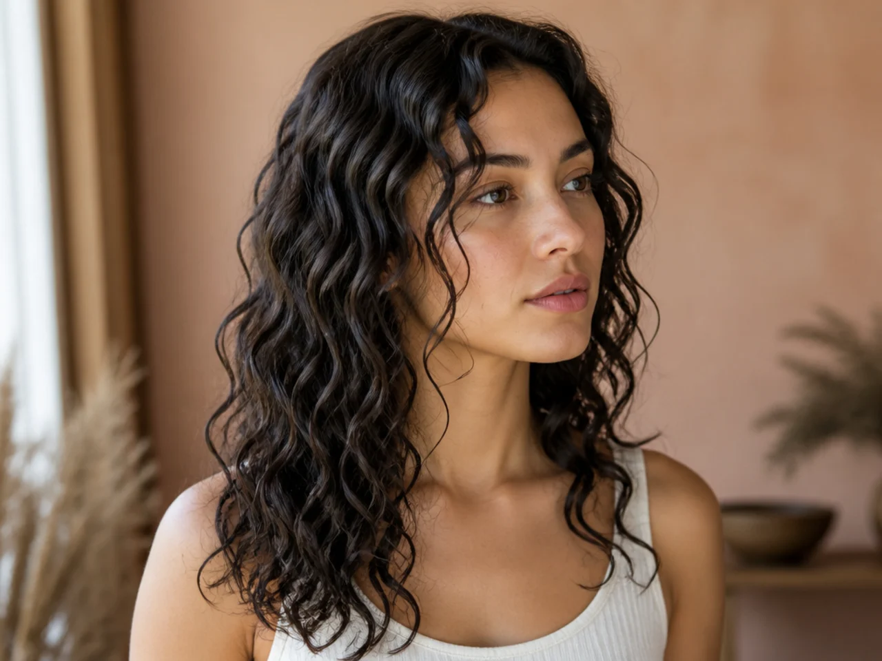 Hair drying undisturbed with a gel cast