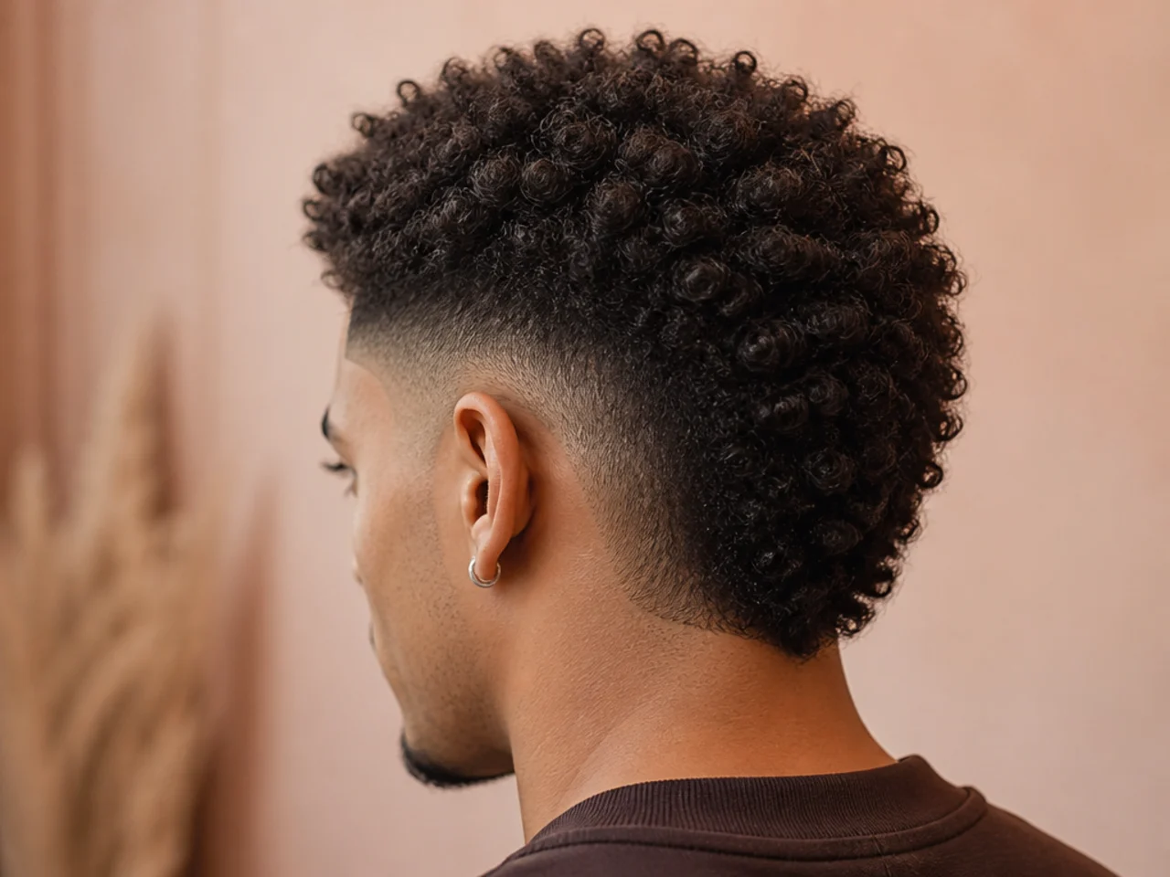 An afro burst fade at week four