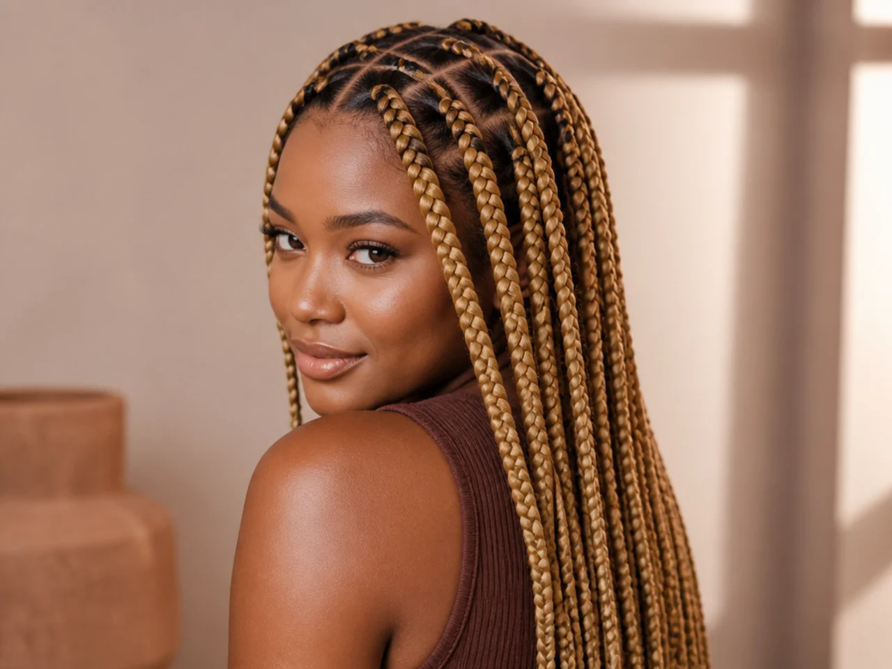 20 Blonde Large Knotless Braids to Try