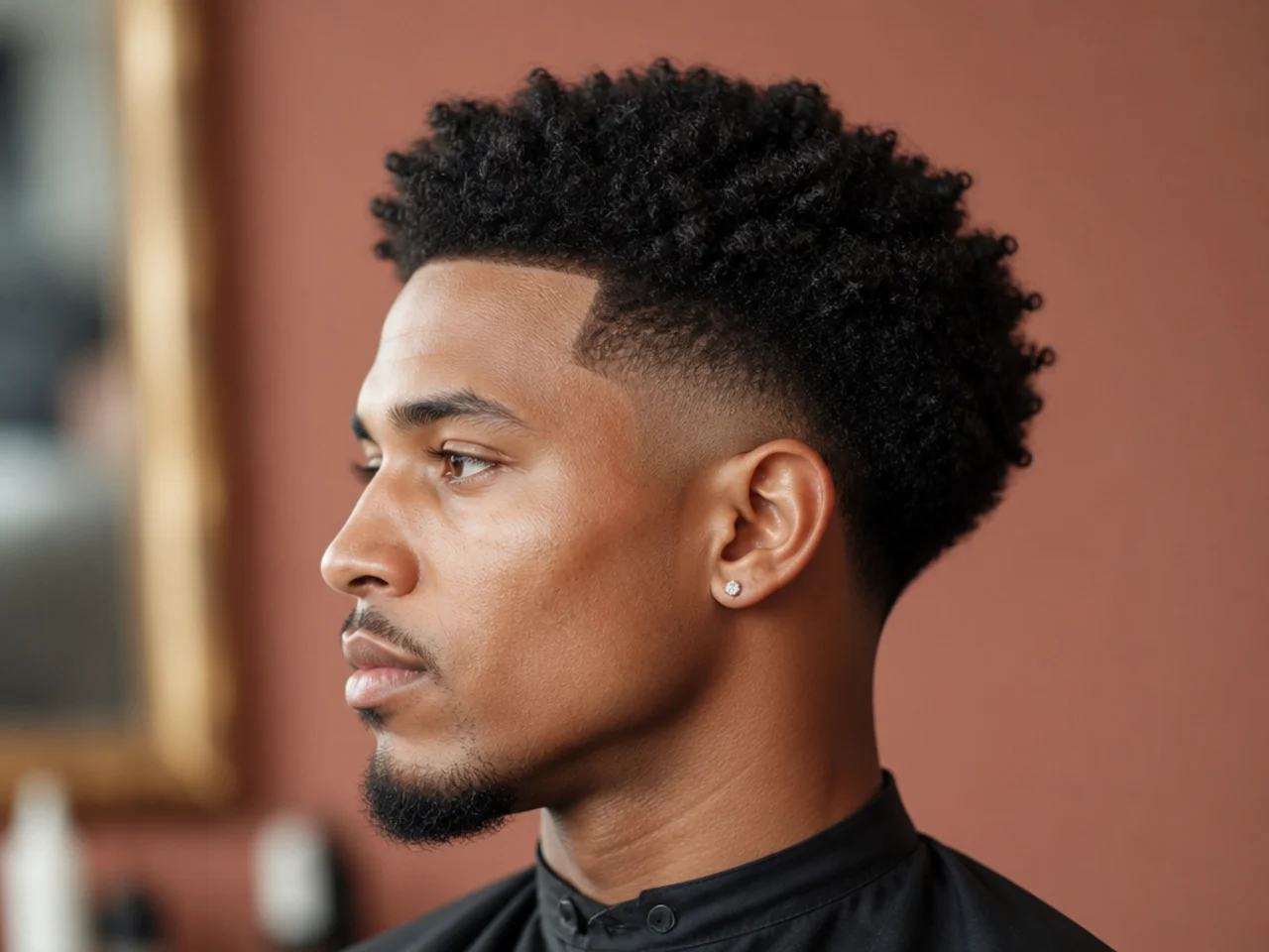 Sponge twist blowout taper with defined 4A coils on top and clean tapered sides