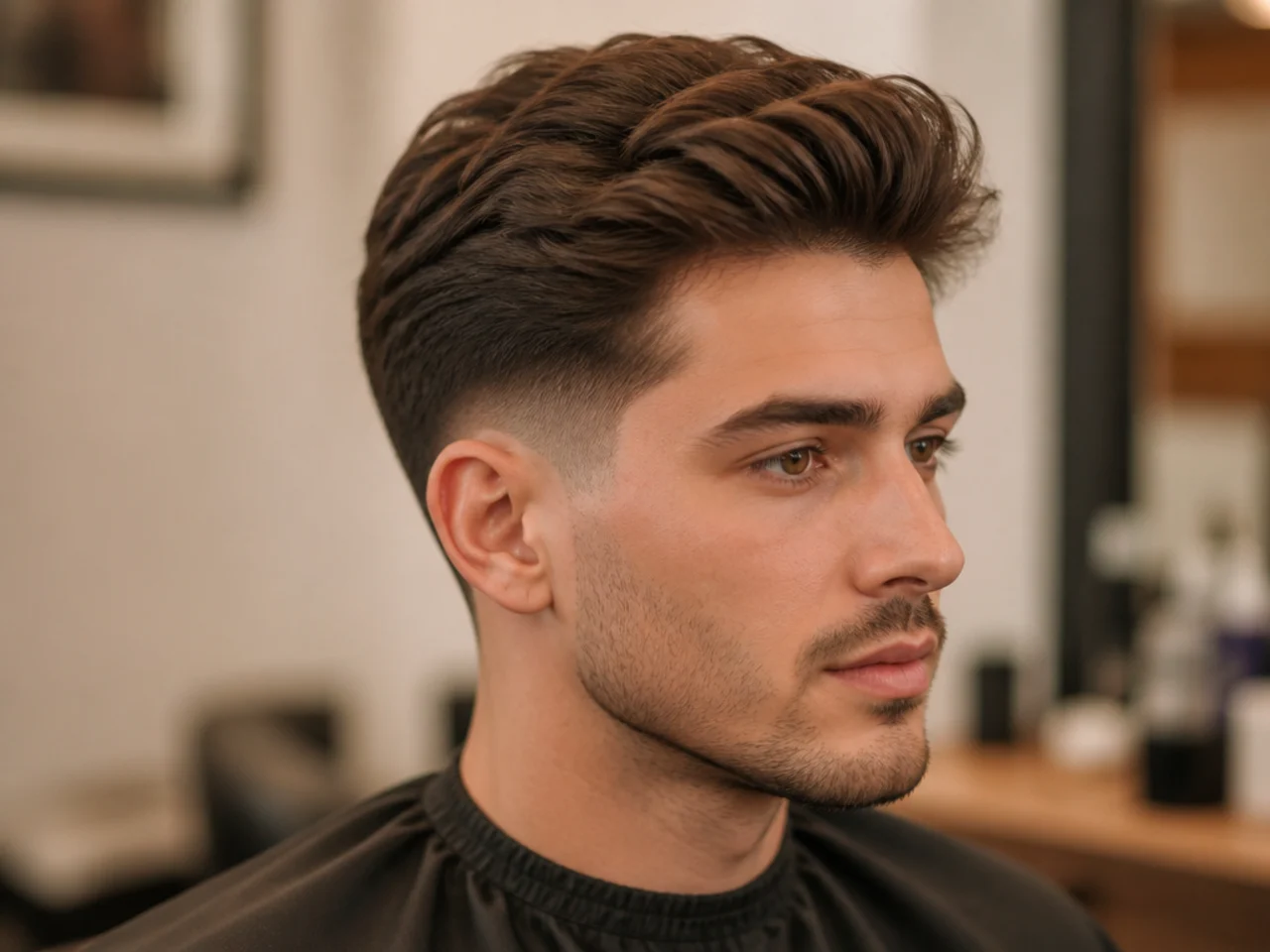 17. Mid Taper Blowout for Thin Hair