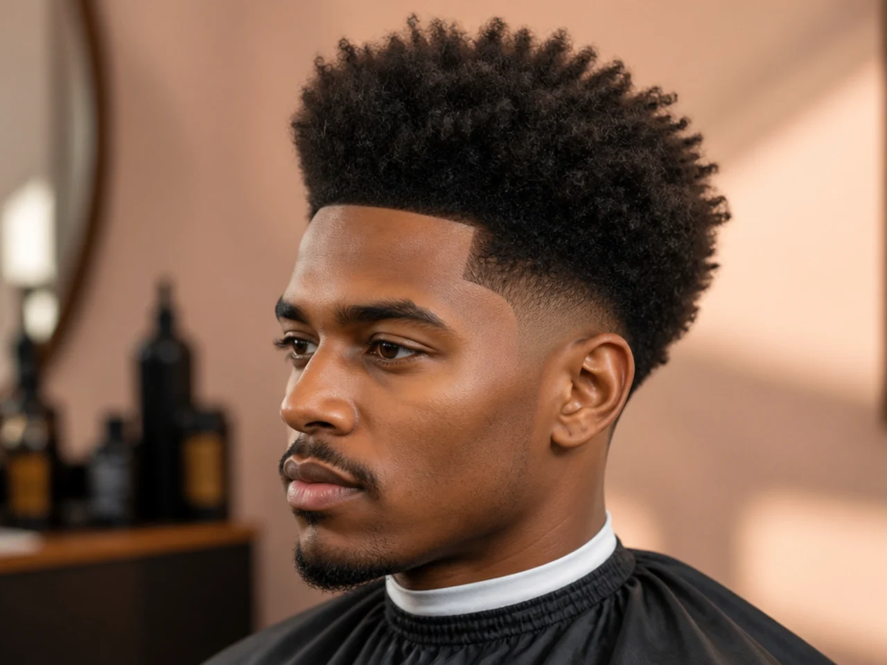 6. Blowout Afro Taper Fade