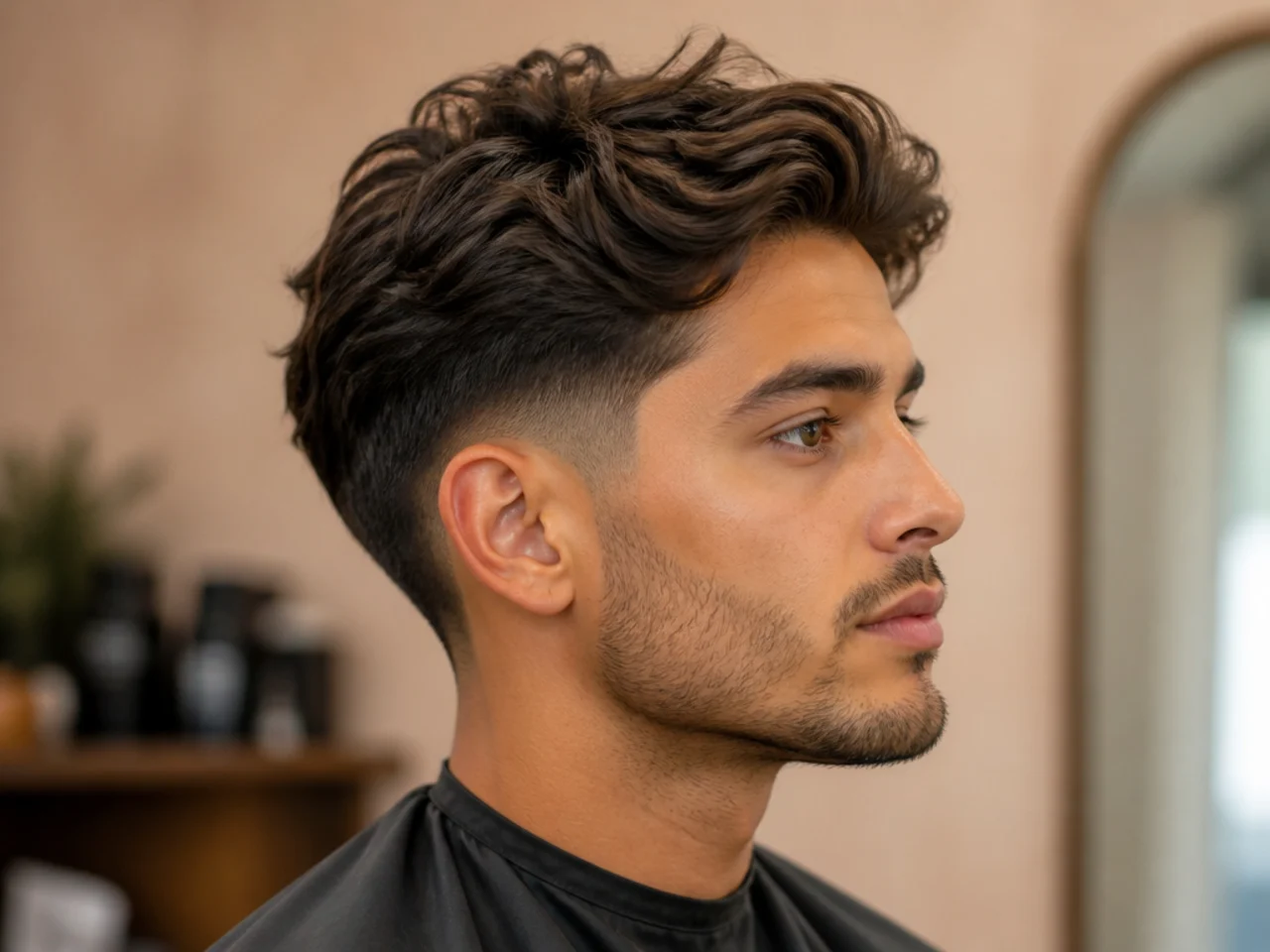 7. Blowout Taper for Wavy Hair