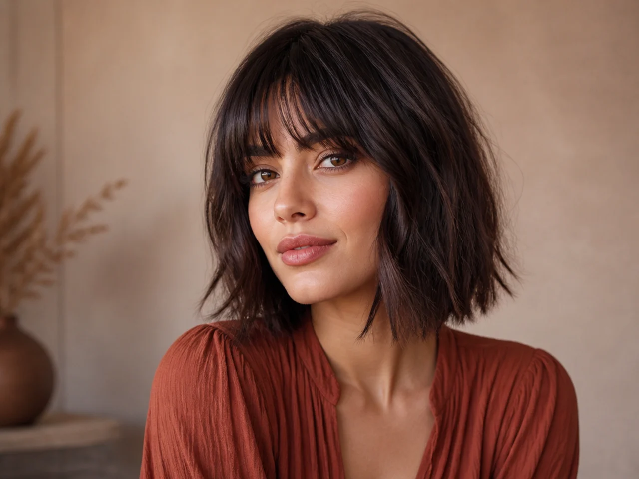 blunt layered haircut