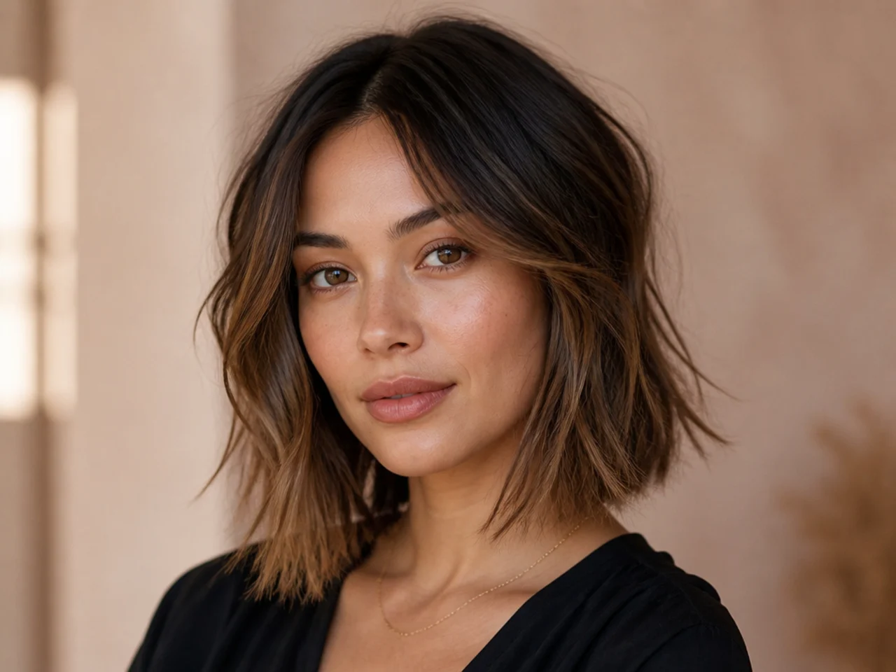 French Lob bob haircut