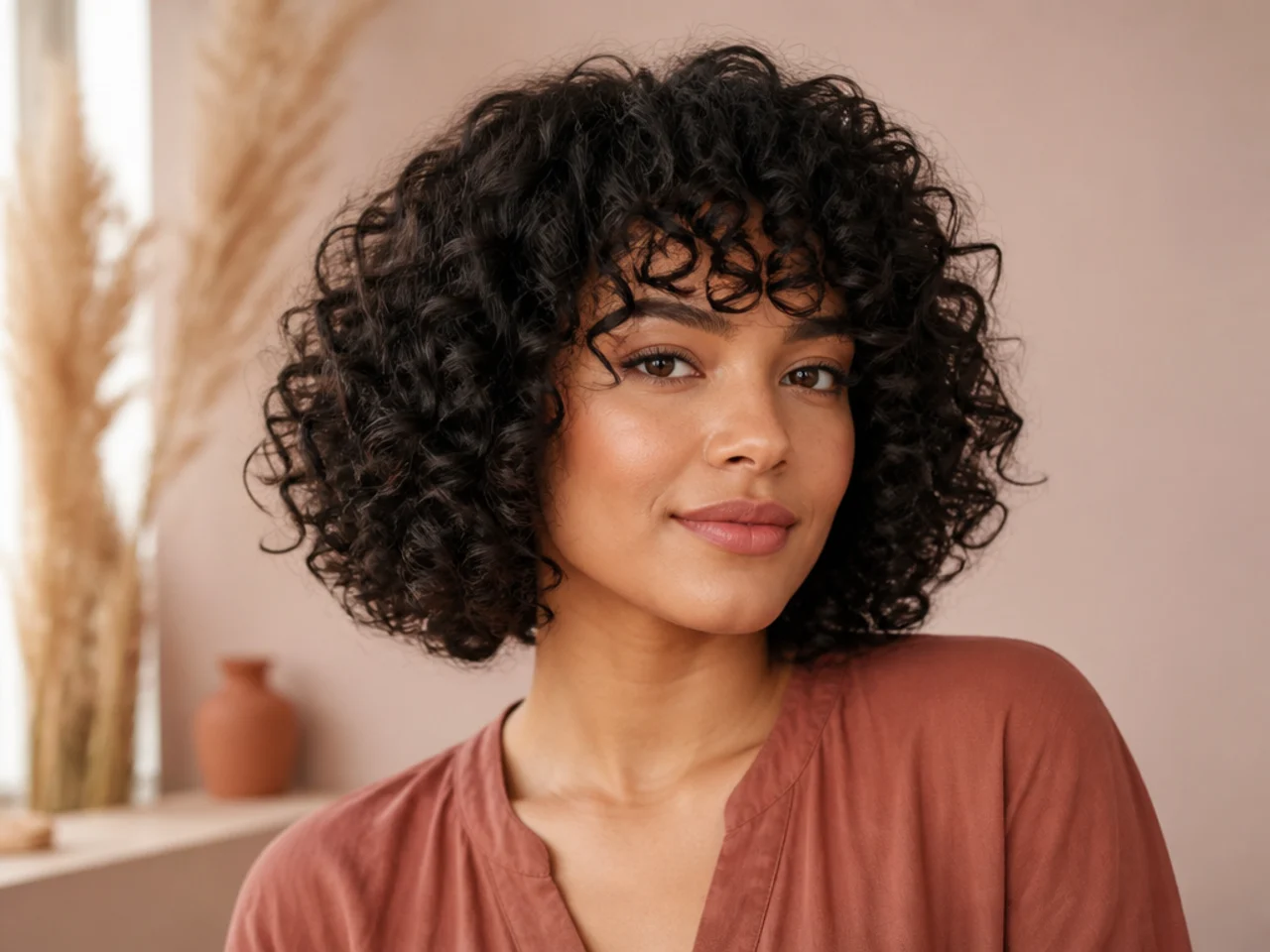 What bob haircut works best for curly or coily hair?