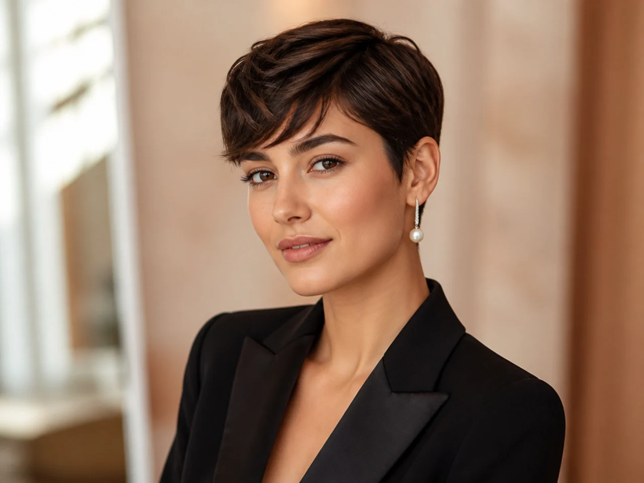 Can I still style a boyish cut for formal occasions?