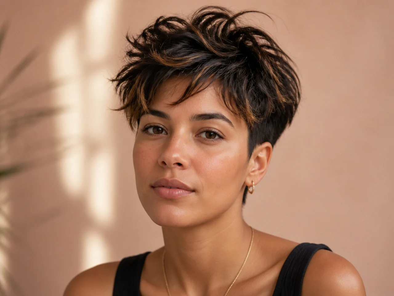 Playful Hairdo with Highlights