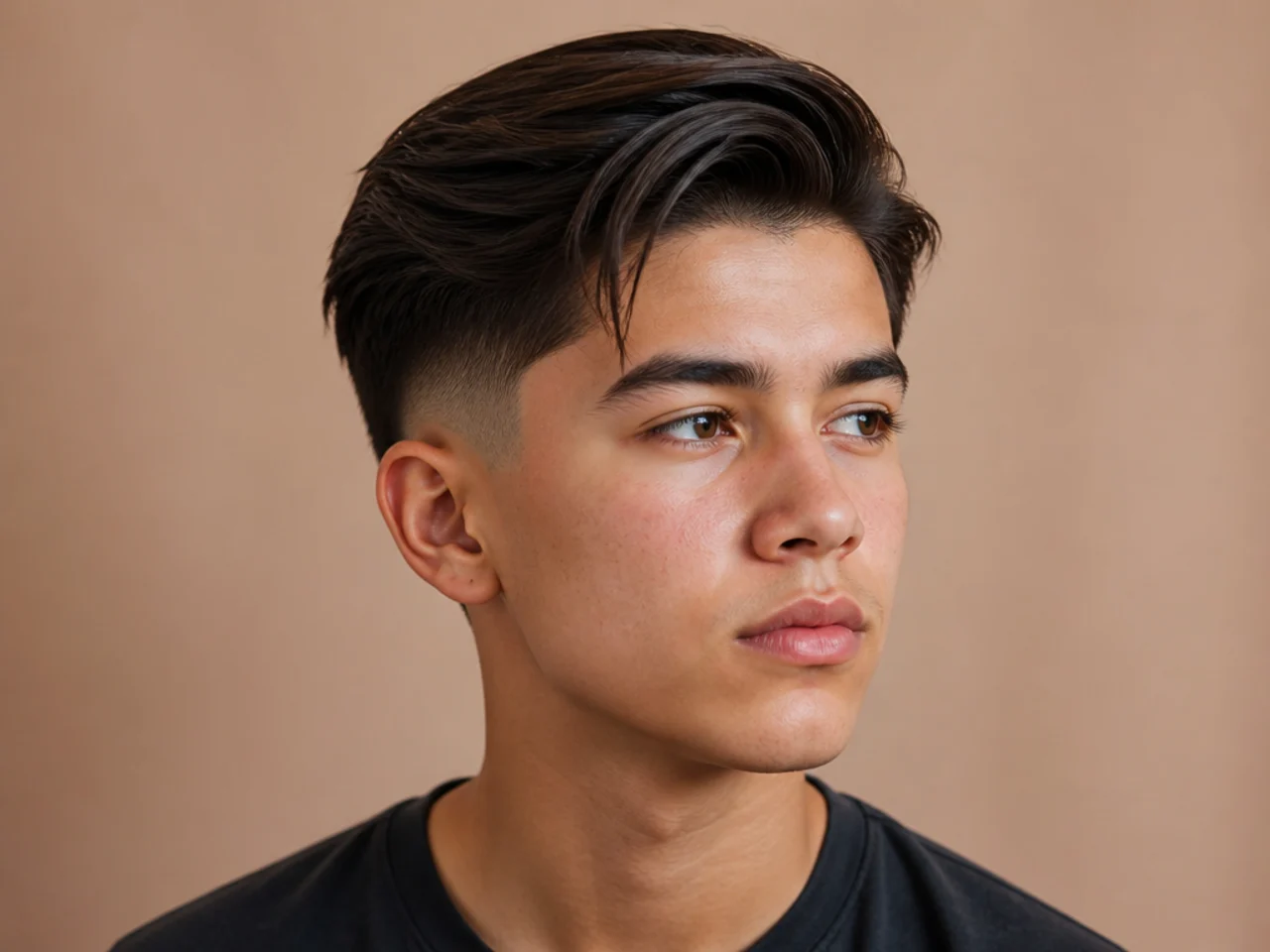 Long Comb Over with Mid Fade