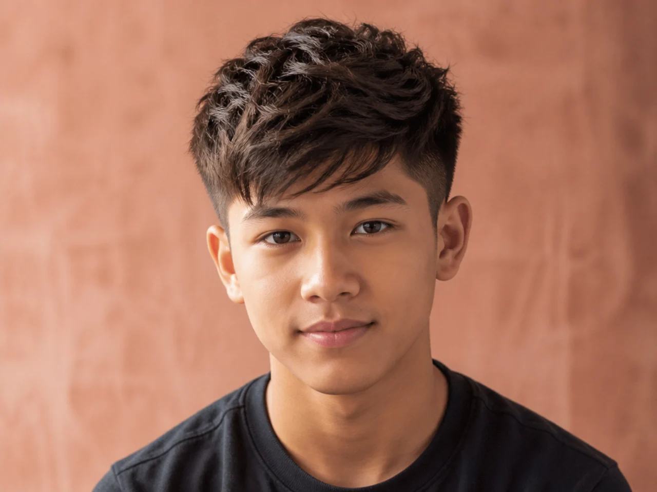 Textured Swept Crew Cut