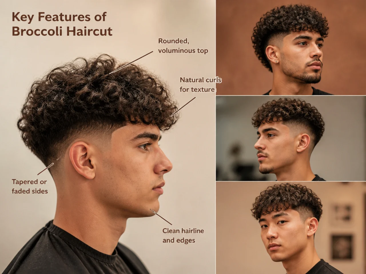 What are key features of broccoli haircut?