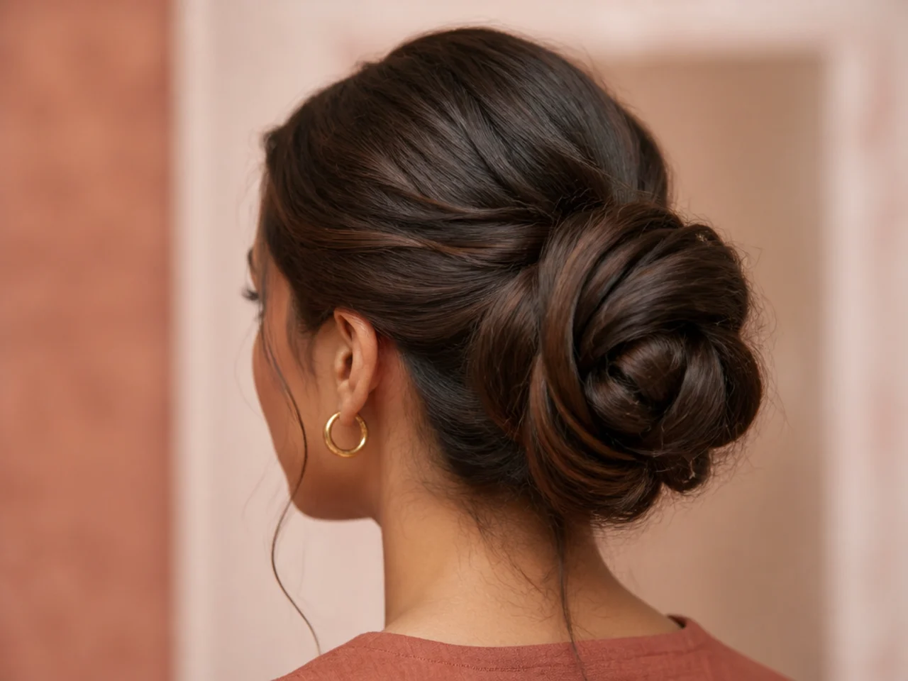 A large loose coil made from unfolded long hair