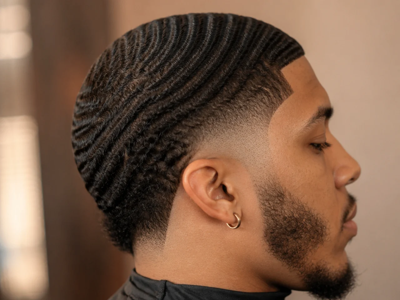 A burst fade with 360 waves