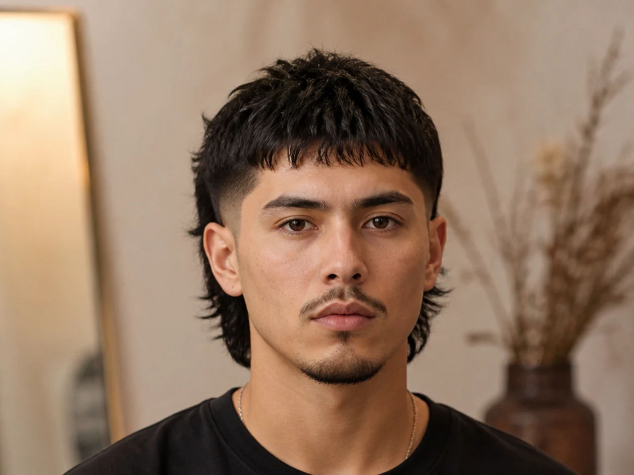 A burst fade mullet