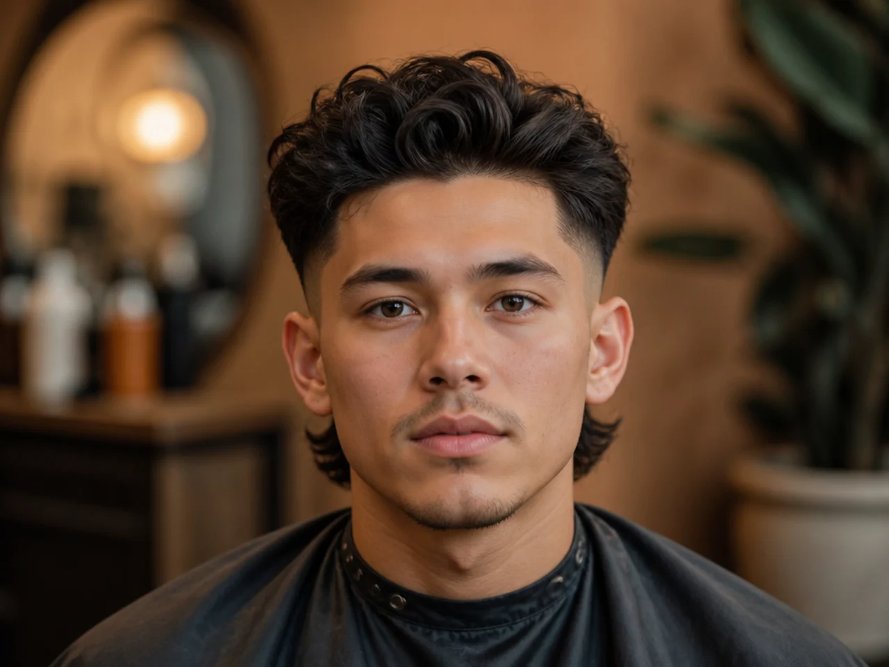 Styling the back of a burst fade first