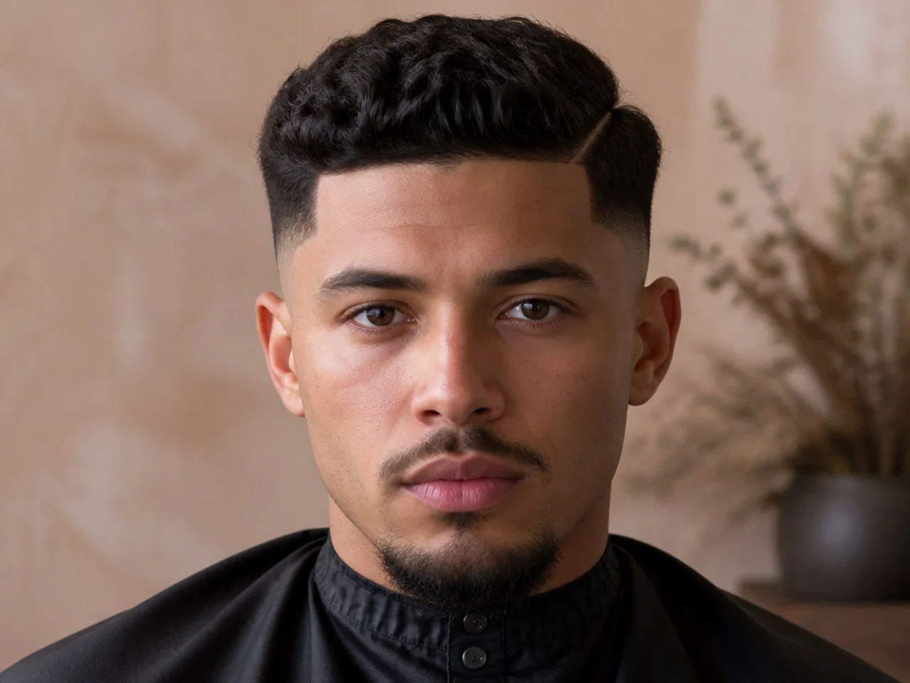 A burst fade with a short but unfaded nape
