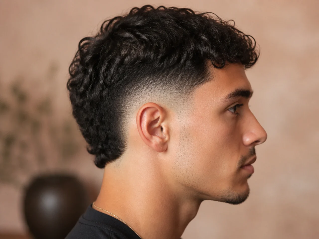 A burst fade with an undersized arc