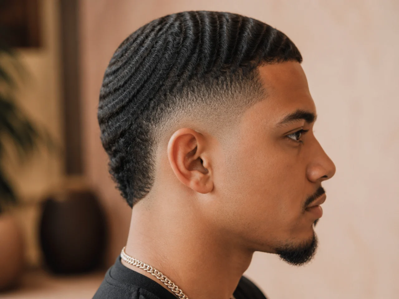 A mid burst fade with waves