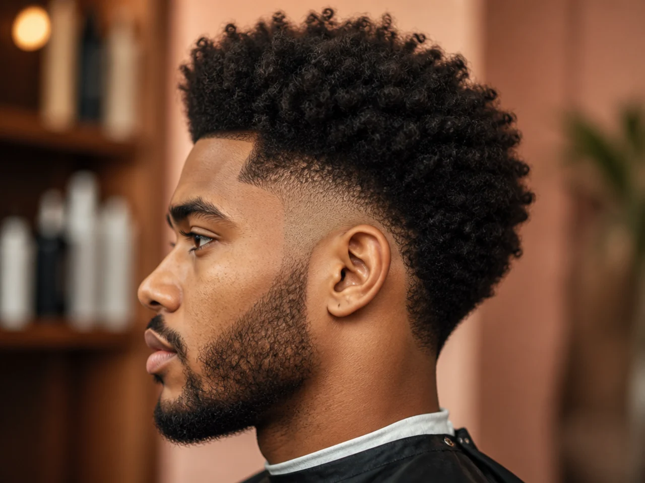 Burst Fade Black Men