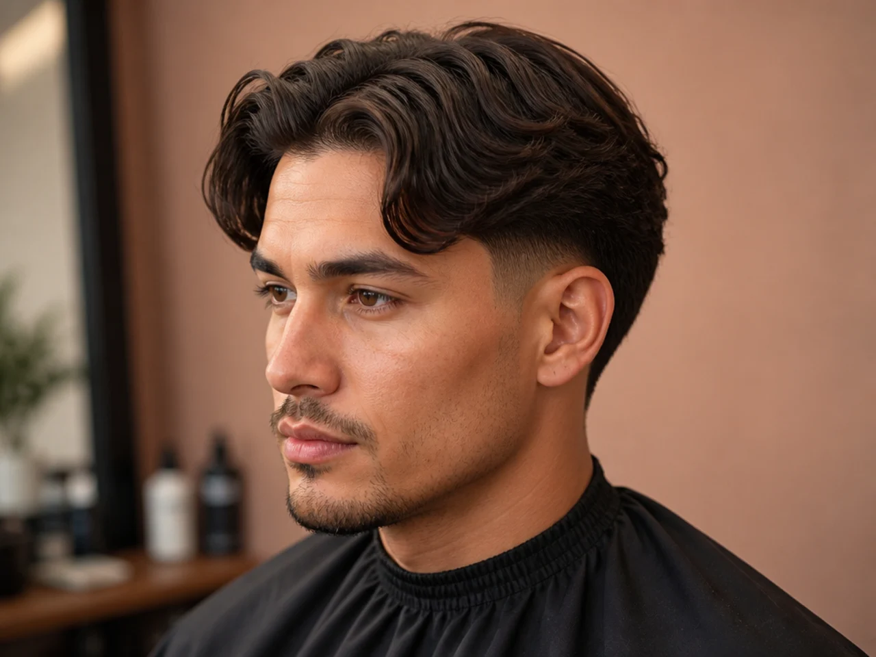 Burst Fade Middle Part