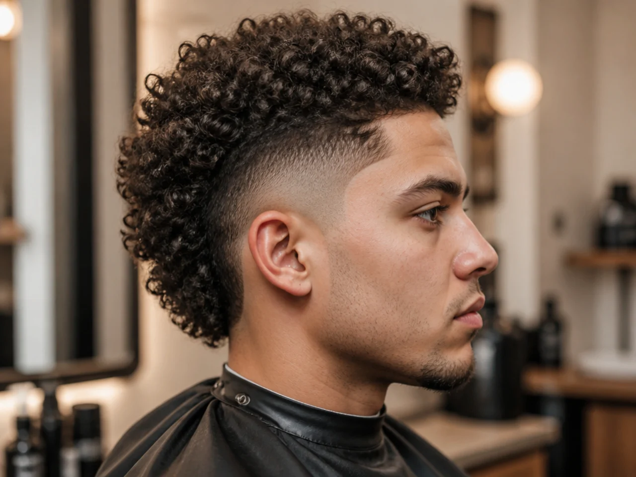 What is the origin of the burst fade haircut?