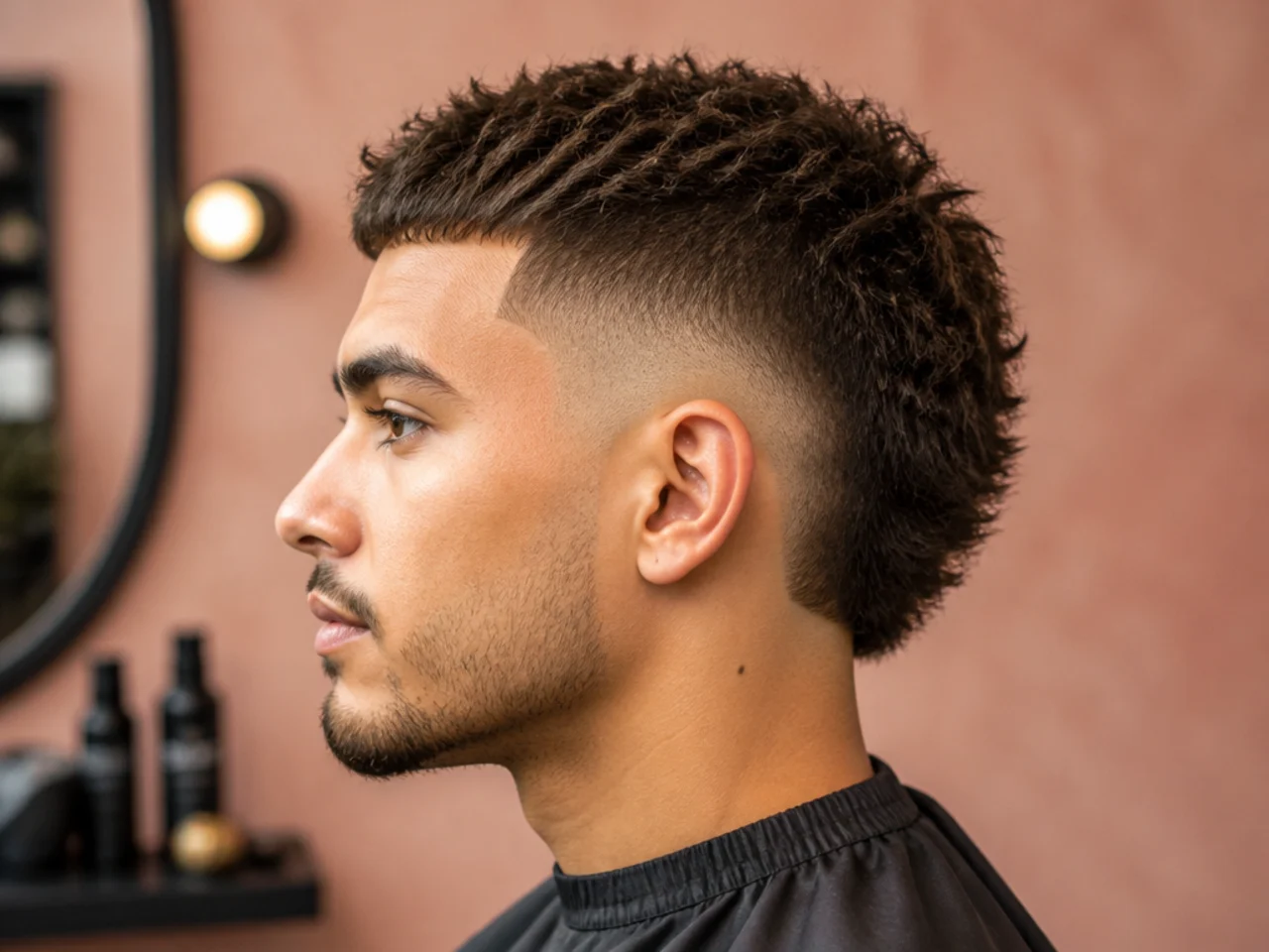 How to ask your barber for a short-hair burst fade