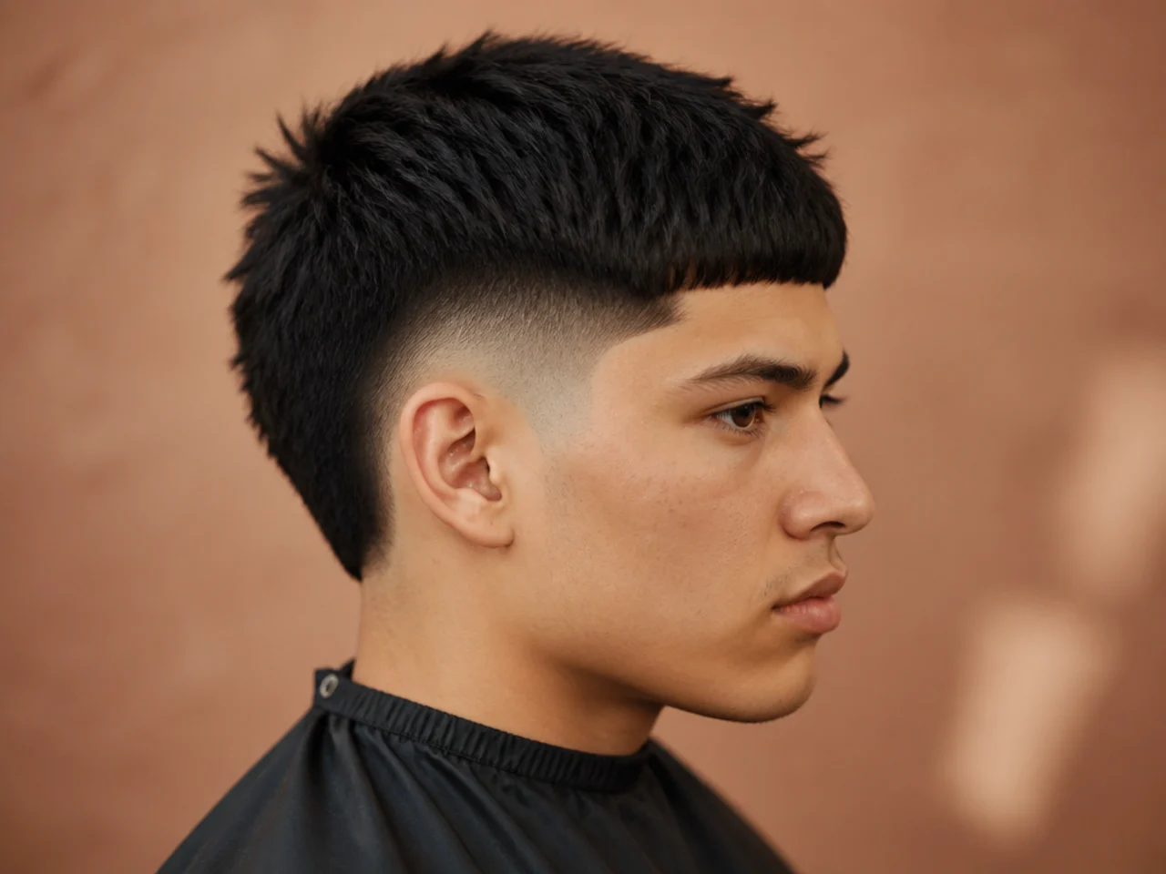 Short Edgar cut with a burst fade