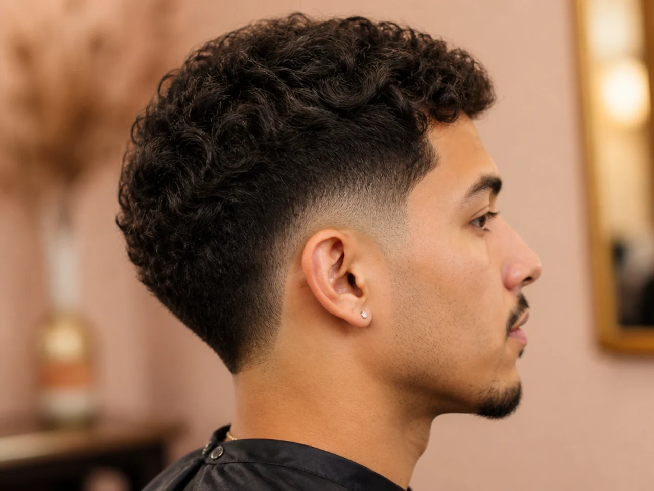 A burst fade three weeks after cutting with a softened arc
