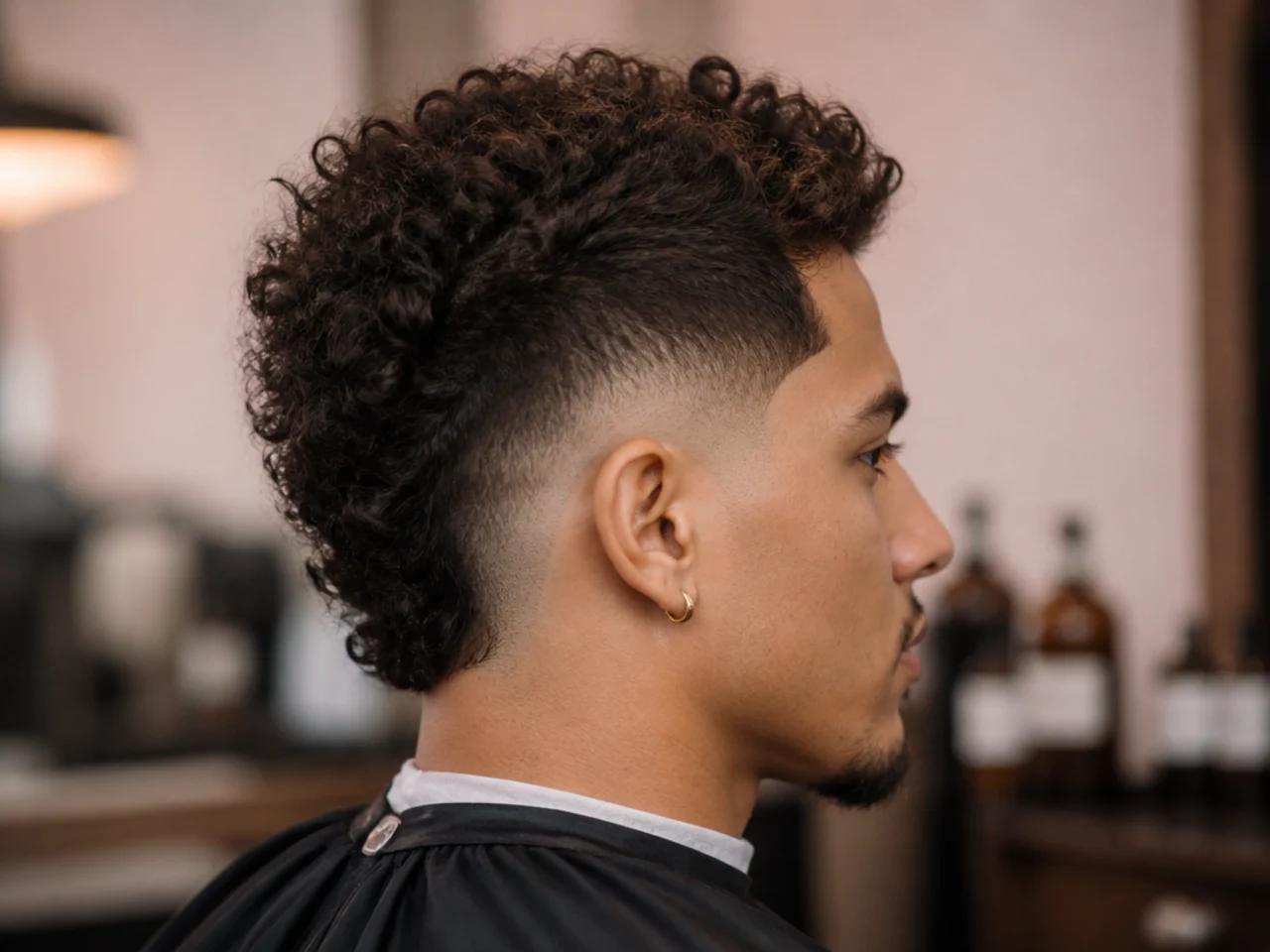 Burst fade with a neatly trimmed short back