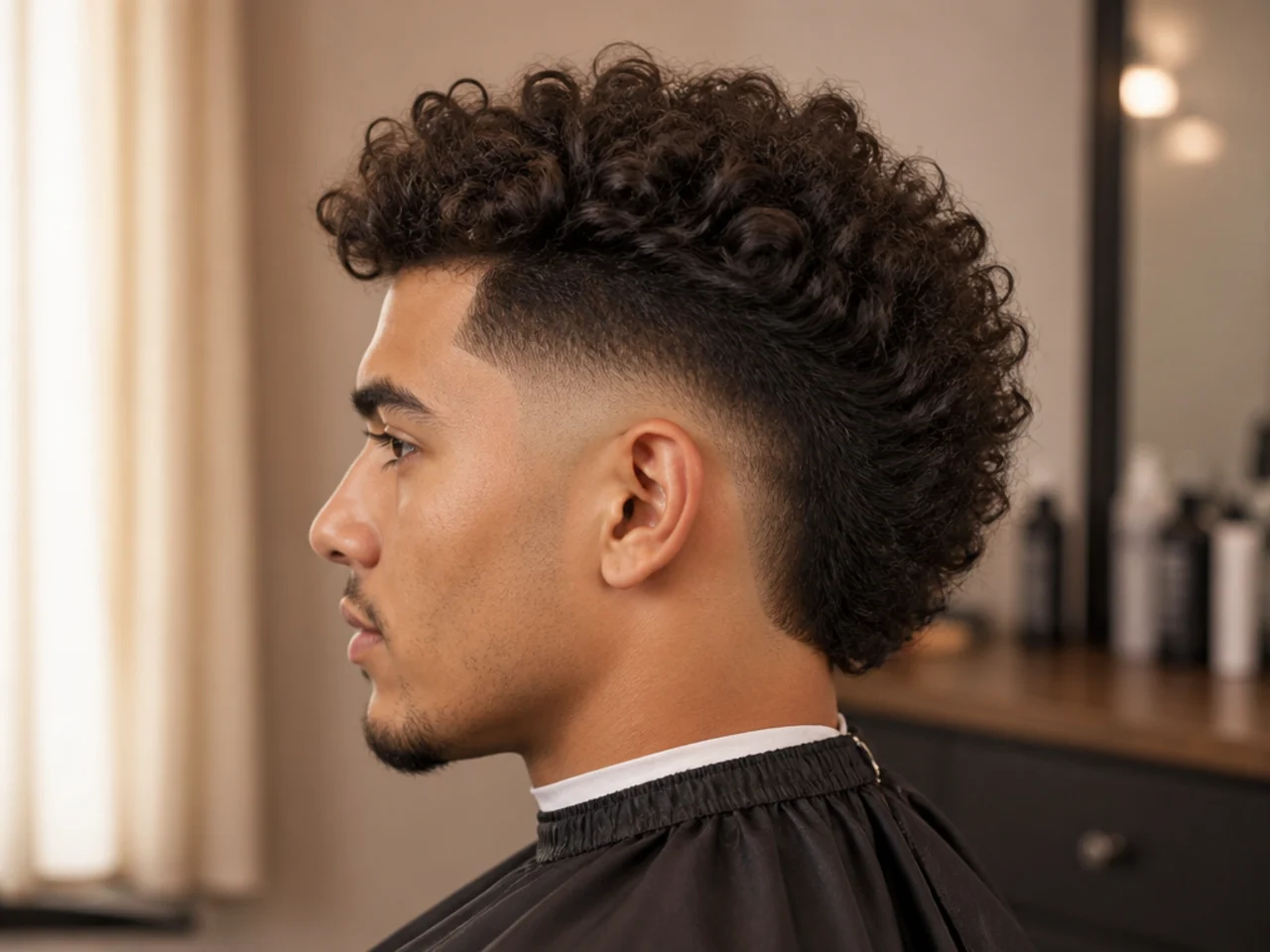 Side profile of a fresh burst fade, the reference angle worth photographing