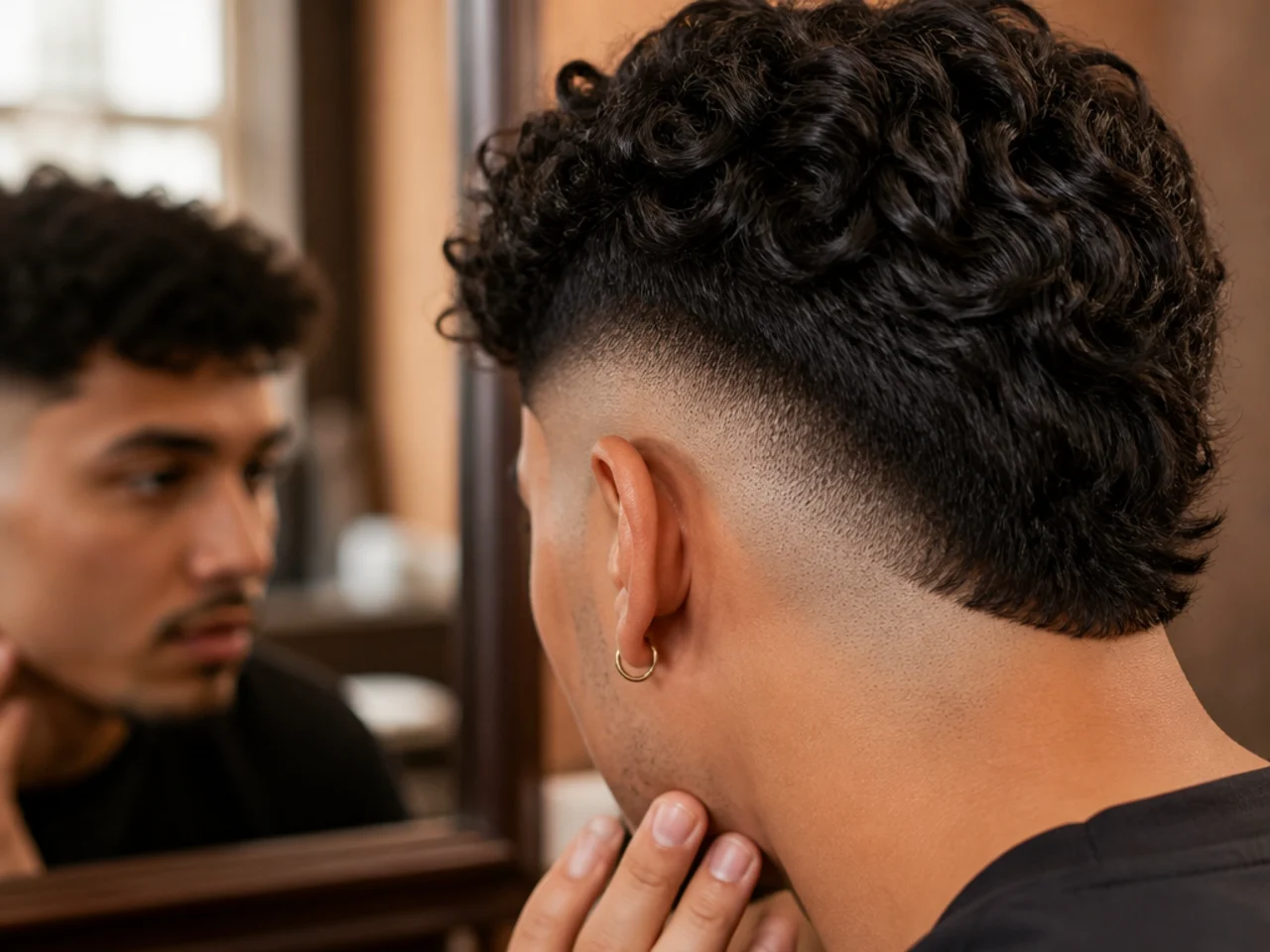 Checking a burst fade and a drop fade in the mirror