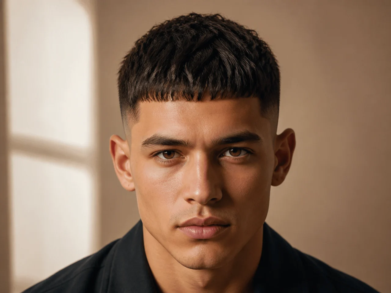 A modern Caesar haircut