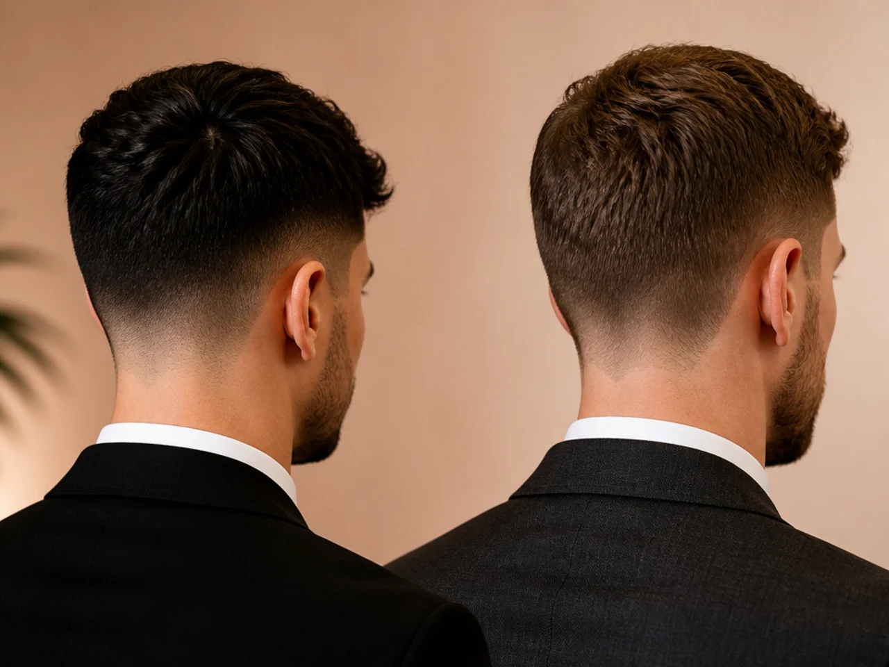 A rounded neckline compared with a squared one