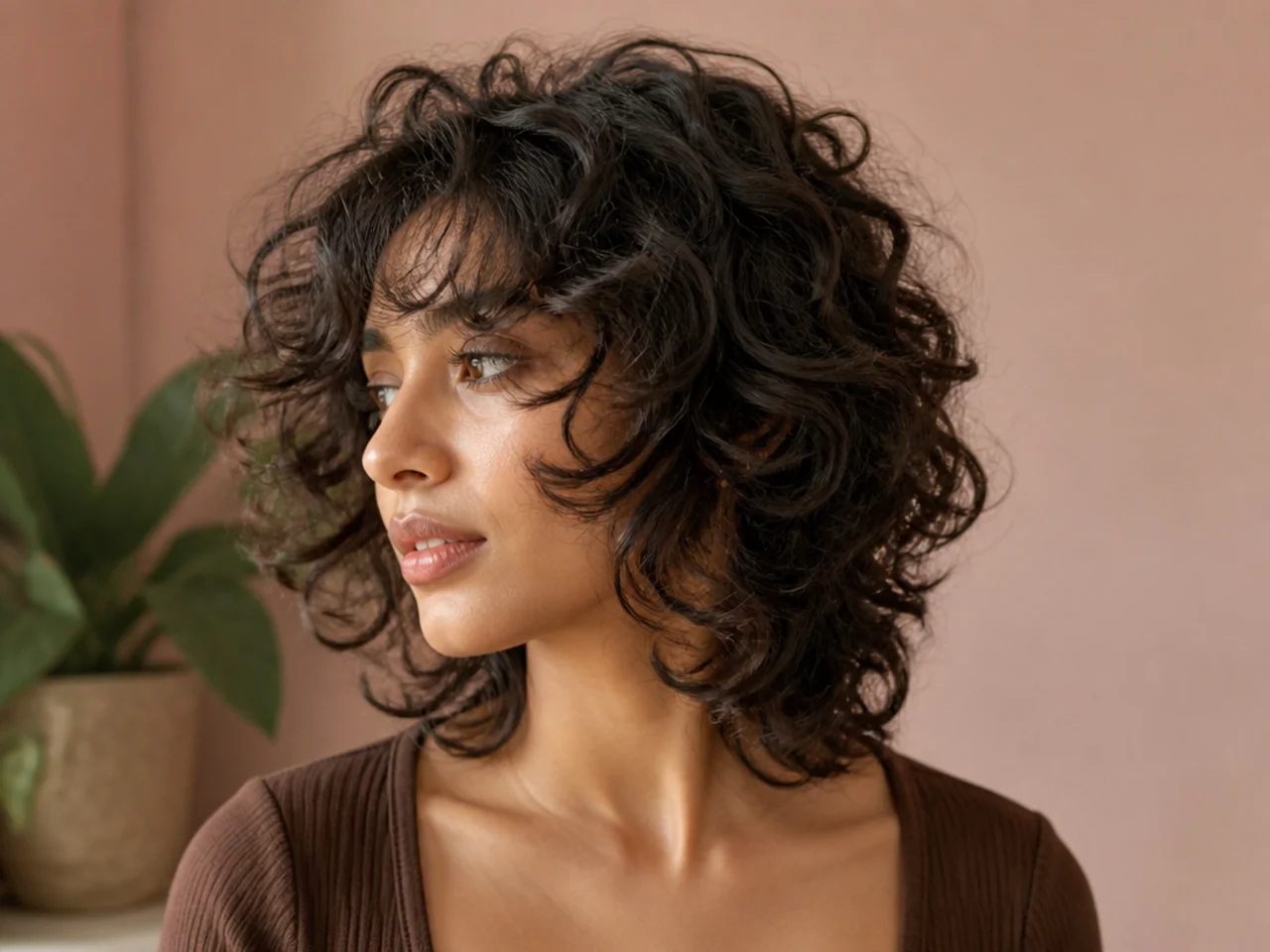 20 Curly Butterfly Haircuts For Short Bouncy Layers