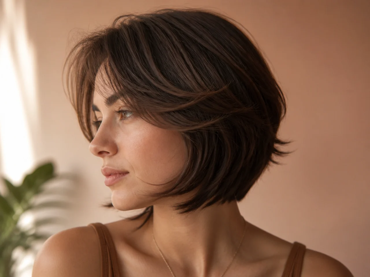 A short butterfly cut with a stacked graduated back