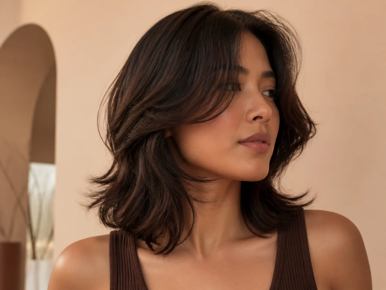 20 Dreamy Butterfly Cuts For Short Wavy Hair