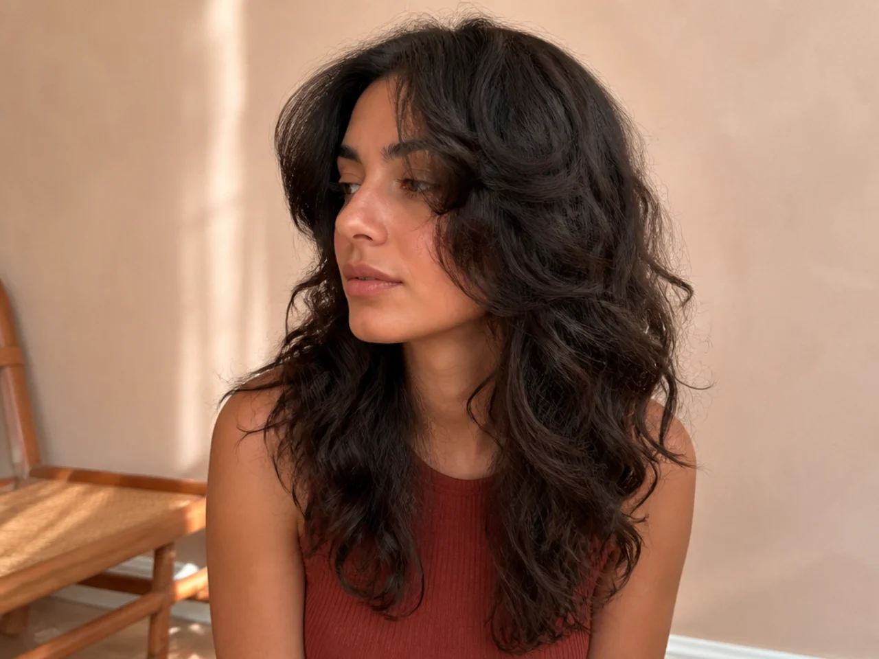A 2C wavy butterfly cut with tight bends beginning close to the root