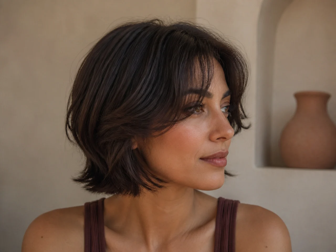 25 Butterfly Cuts With Curtain Bangs For Short Hair