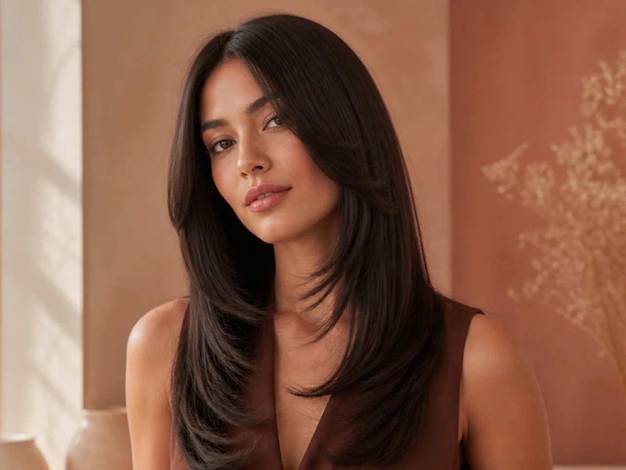Straight Hair Butterfly Cut