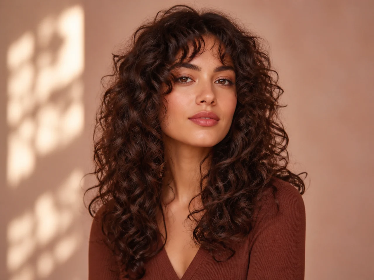 Curly Hair Butterfly Cut