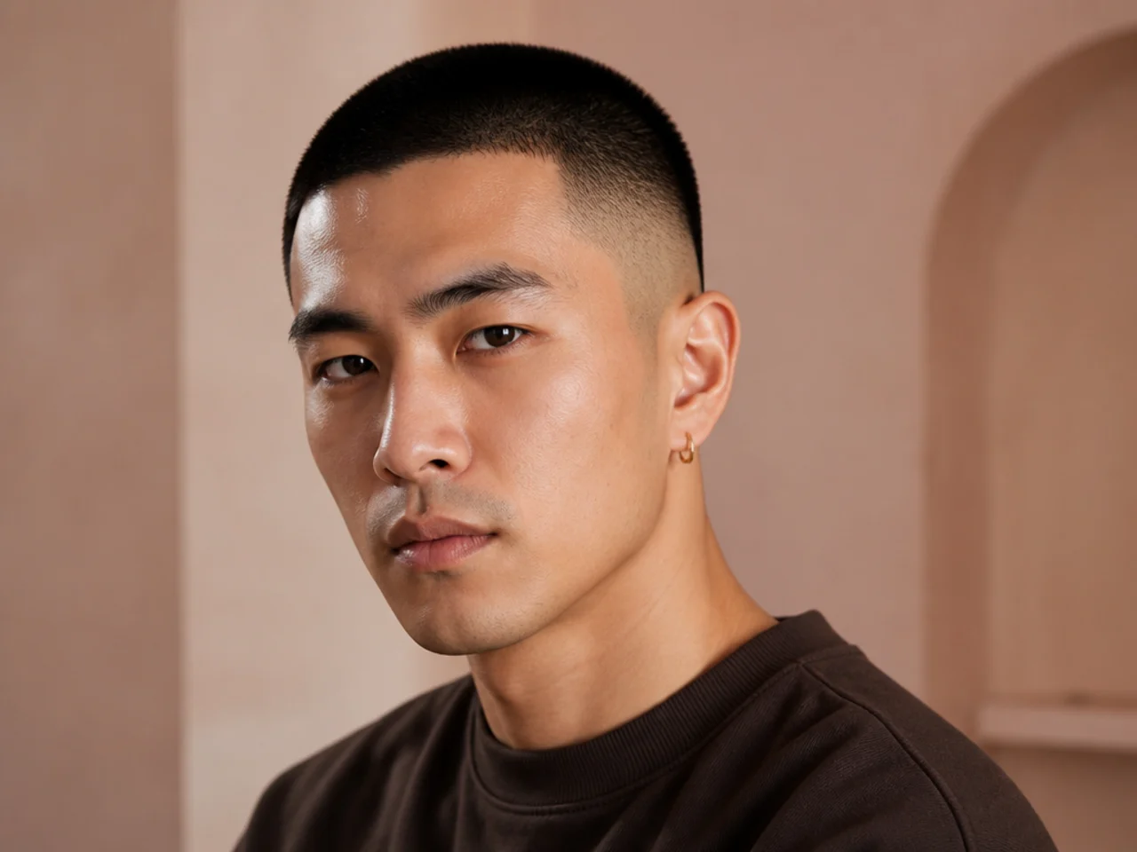 Buzz Cut with Drop Fade