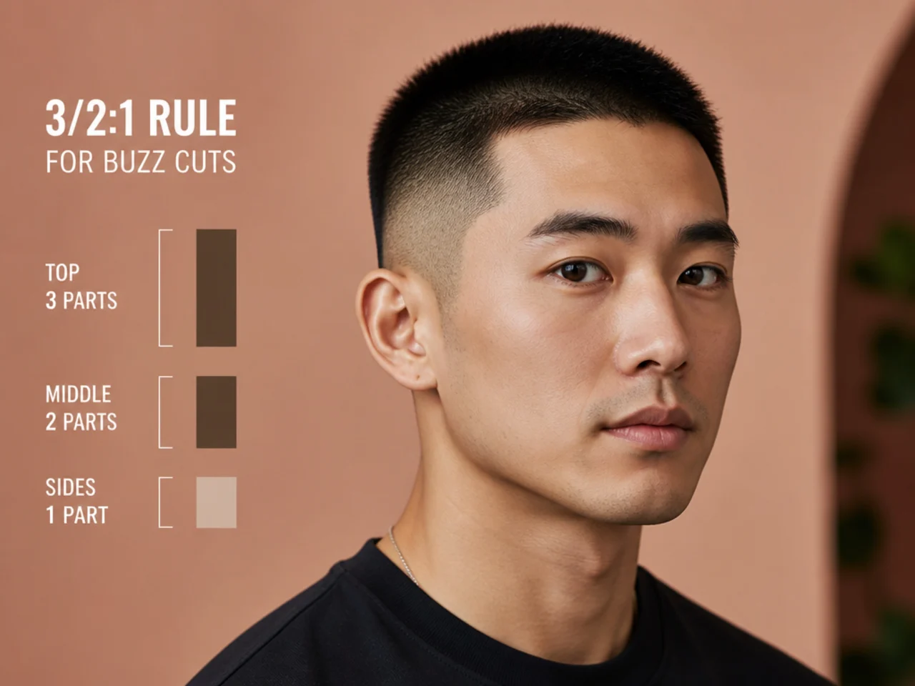 What is the 3/2:1 Rule for Buzz Cuts?