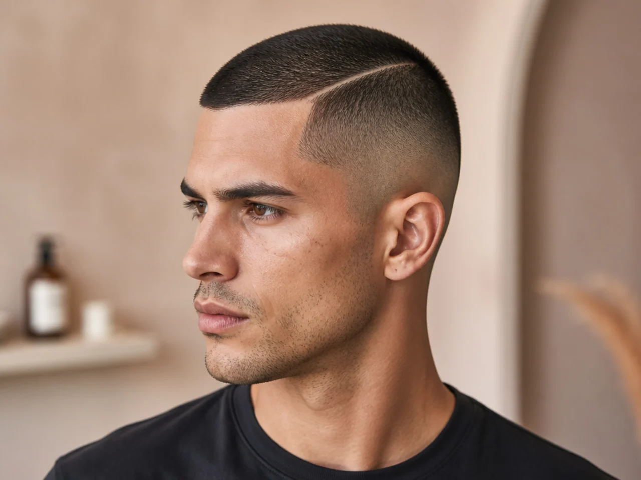 Side Part Buzz