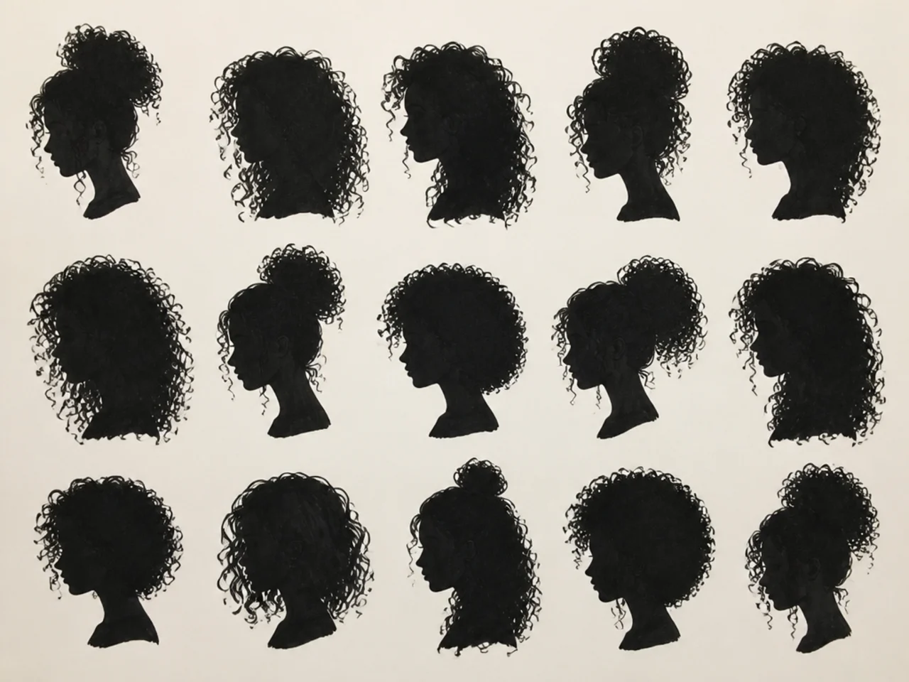 A solid black silhouette test