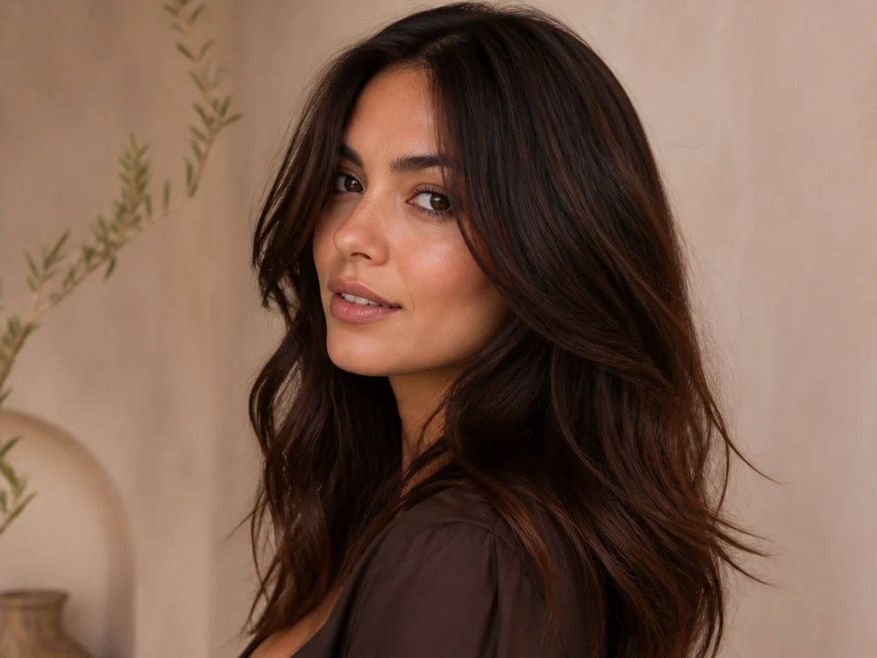 23. Chocolate Brown with Subtle Red Undertones
